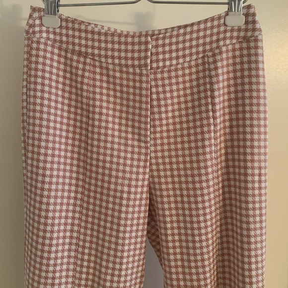En Saison High Waisted Gingham Slit Trouser Pant - Picture 6 of 14